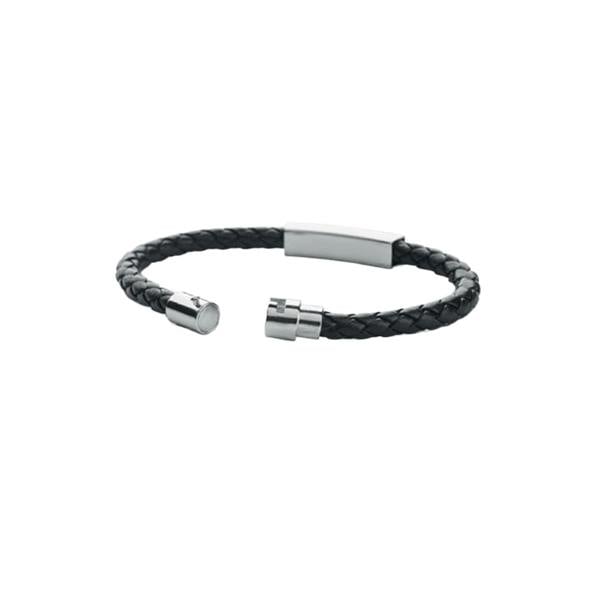 MidOcean Fauleti Faux Leather Braided Bracelet - Black - 