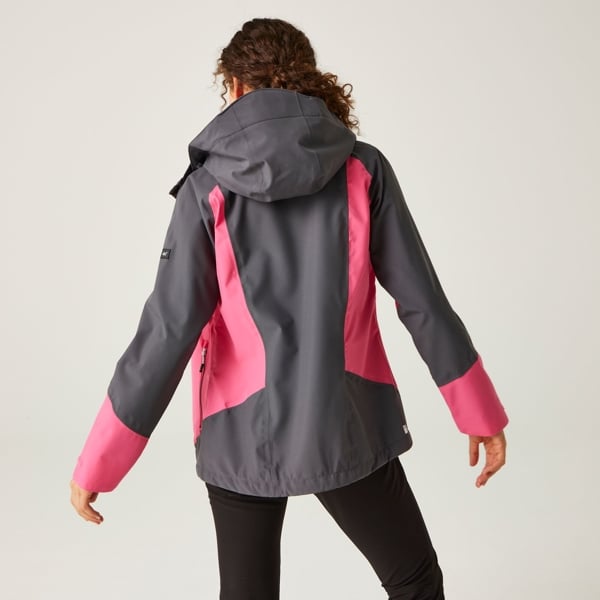 Regatta Women's Bosfield II Waterproof Jacket - Flamingo Pink / Seal Grey