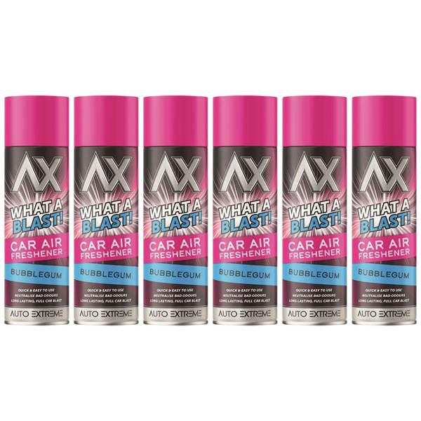 Auto Extreme 6X - What A Blast! Bubblegum Car Air Freshener Spray 500ml