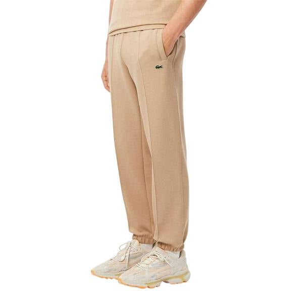 Lacoste Mens Organic Cotton Regular Sweatpants - Beige - 