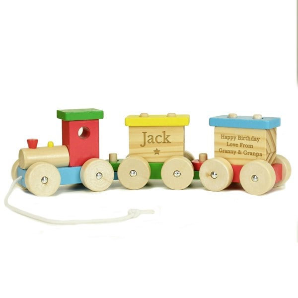 Personalised Memento Company Personalised Wooden Toy Train
