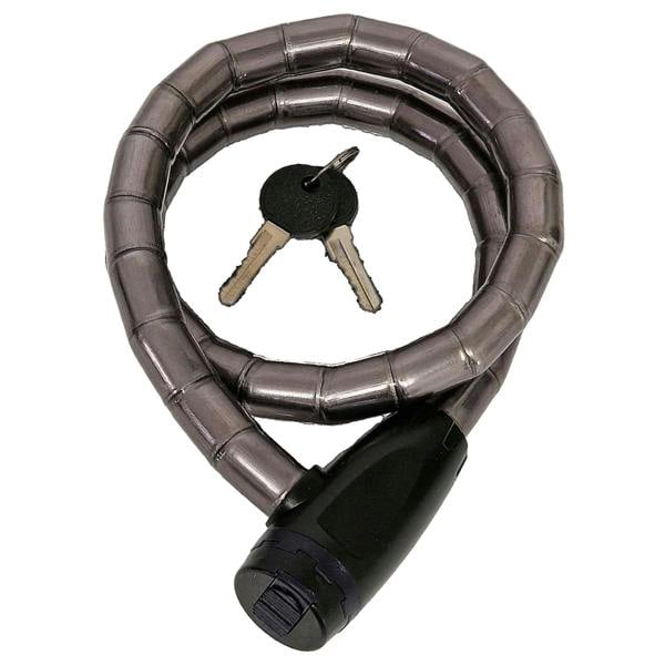 Awe Armoured Steel Bike Cable Lock 800mm x 18mm with Keys