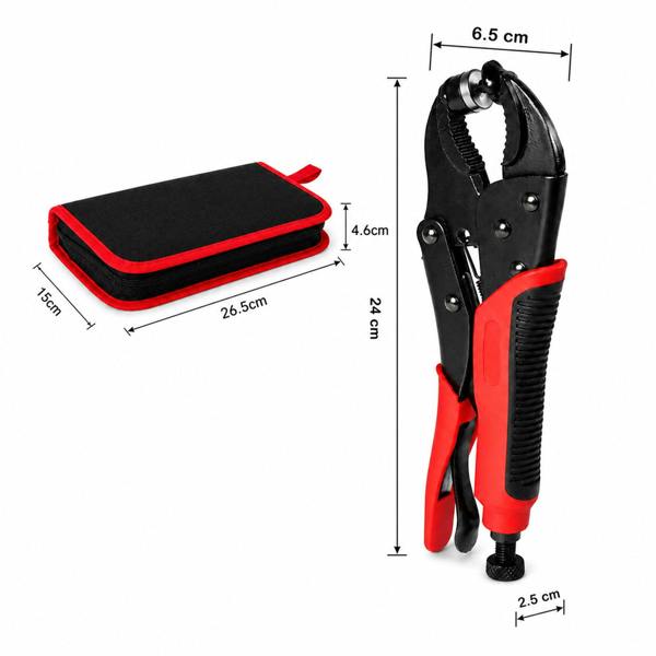 Traderight Snap Fastener Kit Adjustable Press Tool for Boat Covers Leather Cloths Red