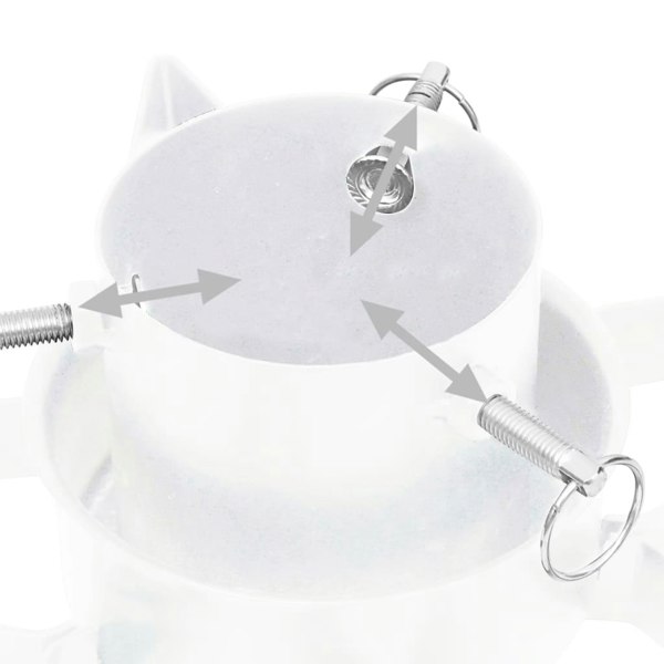 Berkfield Christmas Tree Stand White 47x47x13.5 cm