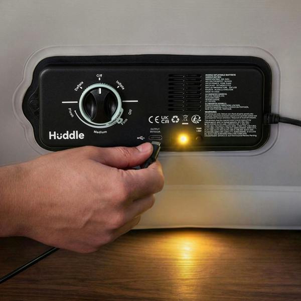 Huddle Never Deflate™ Air Mattress with Patented Dual Pump - Super King