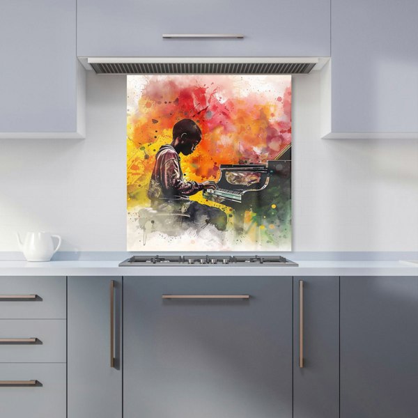 Warren Reed - Designer Young Virtuoso in Watercolor Symphony Kitchen Splashback