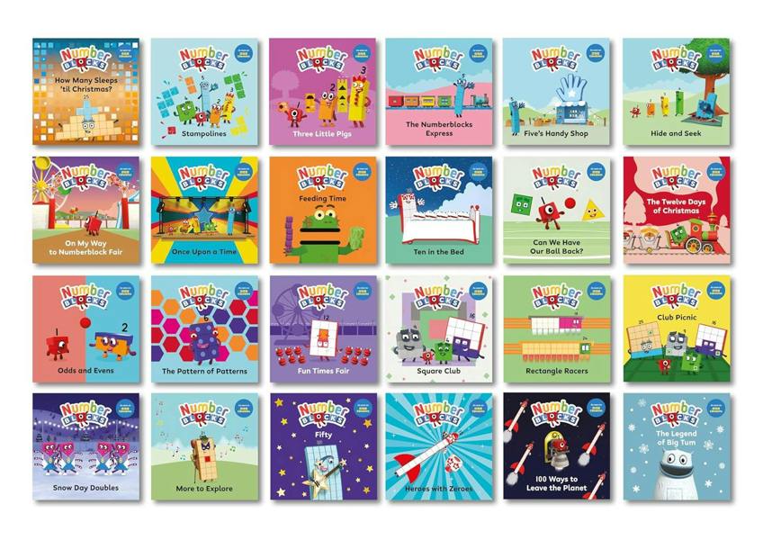 Numberblocks Advent Calendar - Count down to Christmas 24 Story Books Official Perfect Festive Christmas Gift Maths & Counting for Preschool Children
