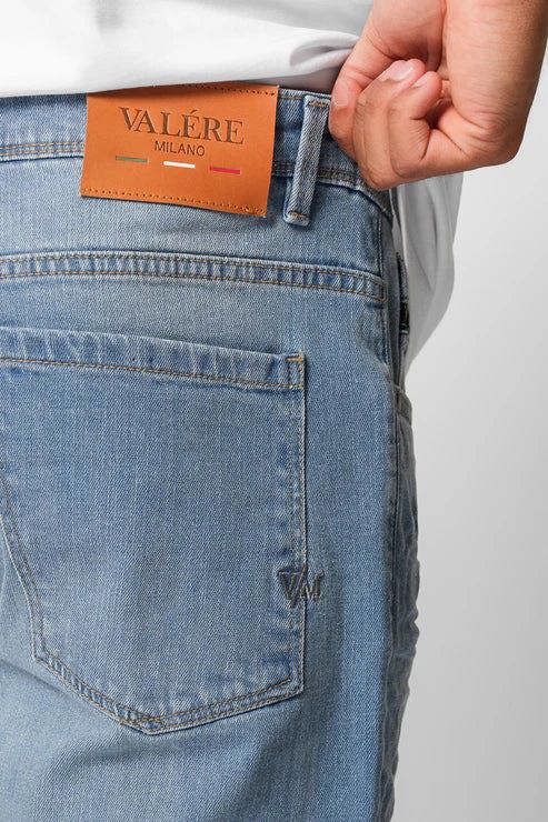 Valere Milano Lusso Clean Jeans - Light Blue