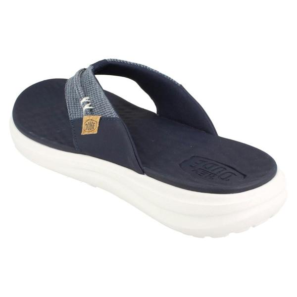 HEYDUDE Mens Hey Dude Casual Toe Post/Flip Flop  Finn Flip Braided