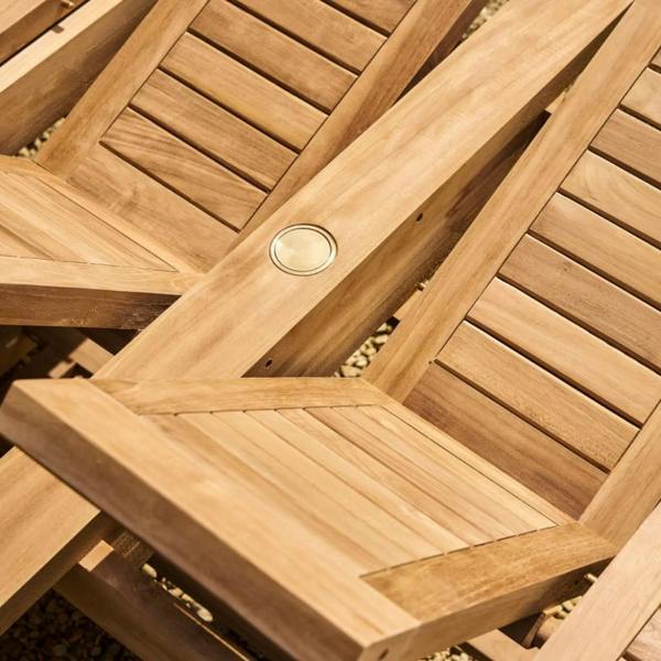 Abode Home & Gifts Solid Teak Extending Outdoor Dining Table | 120-180cm