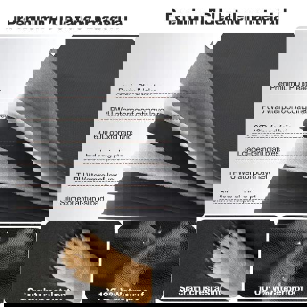 Skylos Dog Car Seat Cover Convertible Pet Back Seat Hammock Protector Waterproof