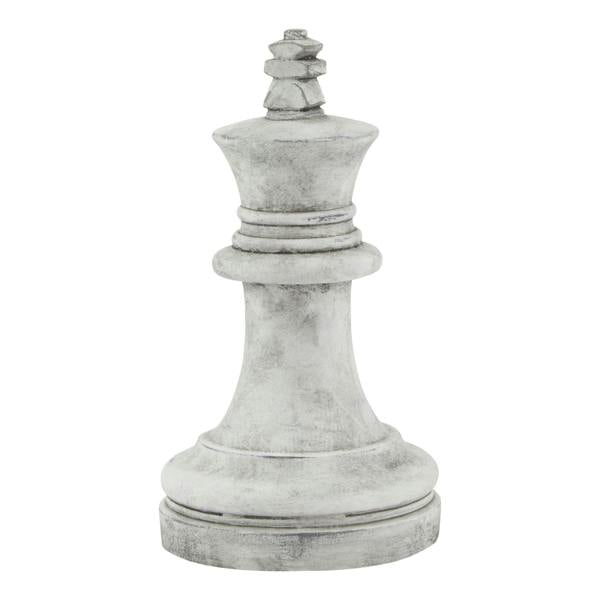 Hill Interiors Athena King Chess Piece Ornament - White - 