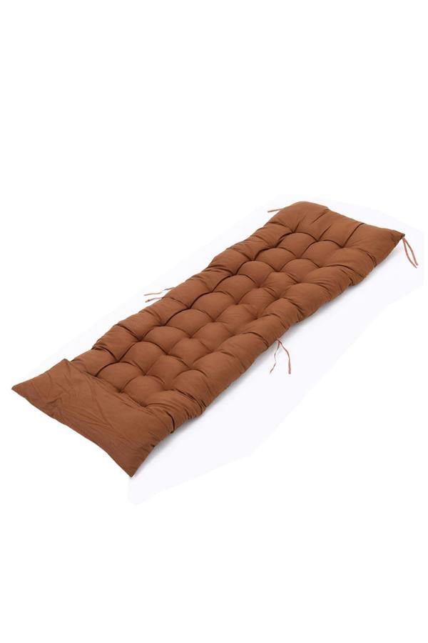 Living and Home 160 cm W x 50cm D Brown Garden Bench Cushion Sun Lounger Seat Cushion