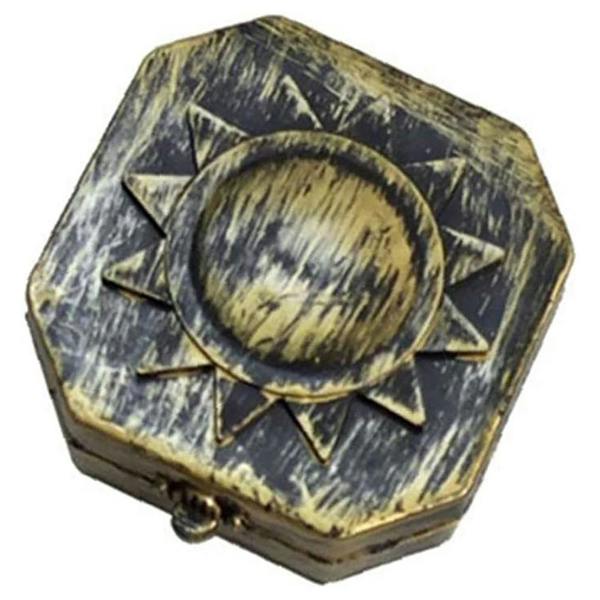 Bristol Novelty Fake Pirate Compass - Brown/Gold - 