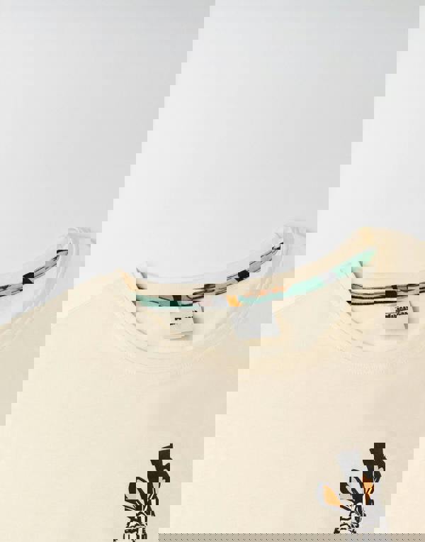 Madagascar Womens Beige Character Short Sleeve Long Leg Pyjama Set