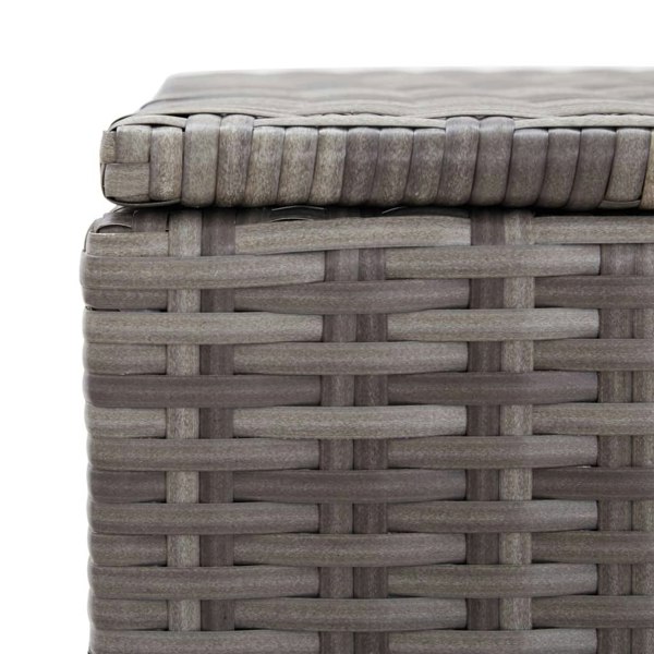Berkfield Garden Storage Box Poly Rattan 100x50x50 cm Grey
