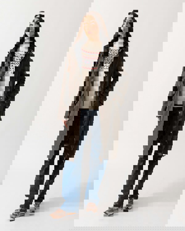 Ilse Jacobsen Daybreak Womens Long Softshell Raincoat - Wren 259