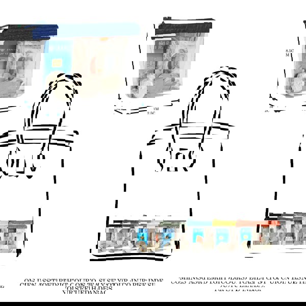 Assots London 'DINAH' Transparent Zip Top Blue Iris Coin Purse