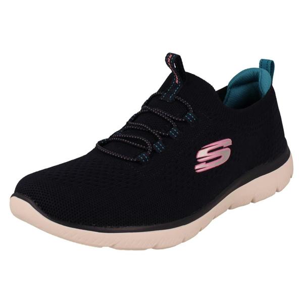 Skechers Ladies Skechers Vegan Slip On Memory Foam Trainers Top Player 150116