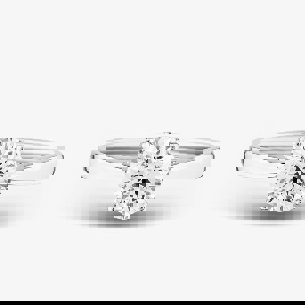 T. H. Baker Platinum Lab Grown 1.00ct Diamond Solitaire Ring 015MT-P001