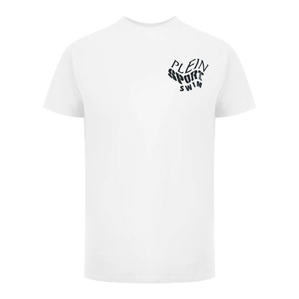 Plein Sport Tiger Fluo Logo Stretch White T-Shirt