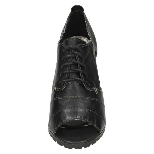 Ladies Barricci Side Cut Out Peep Toe Heels