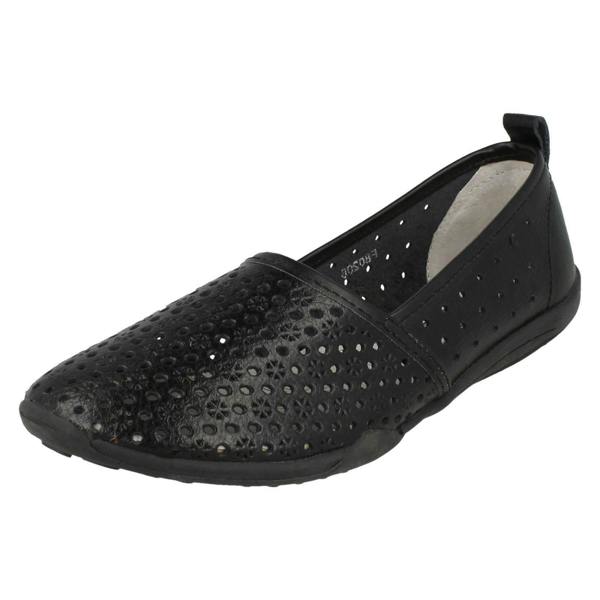 Down to Earth Ladies Down To Earth Flat Comfort Slip On Shoes