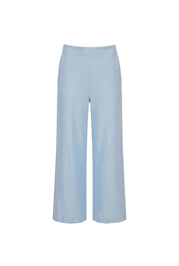 James Lakeland Relaxed Side Zip Trousers – Powder Blue