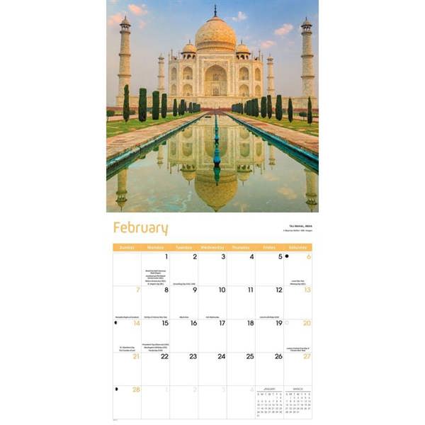 World Wonders Calendar 2027, Wall Calendars, Month To View, Travel, Gift