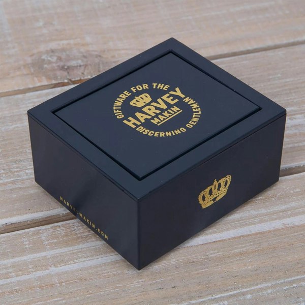 T. H. Baker Harvey Makin Square Cufflinks In Engraveable Box CL285