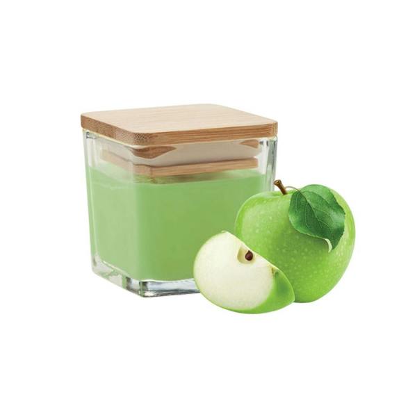 MidOcean Pila Green Apple Square Bamboo Scented Candle - Lime - 