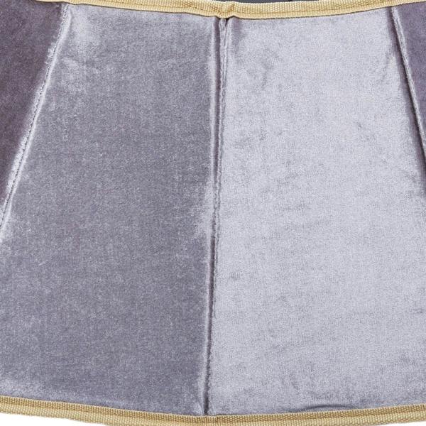26.8 Inch Silver Diamond Shape Christmas Tree Collar Velvet Foldable Stand Cover image 1