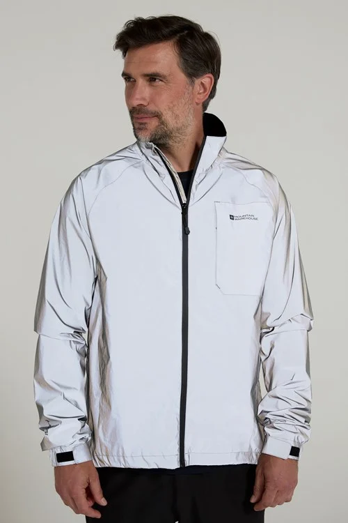 Mountain Warehouse Mens Adrenaline II Waterproof Jacket - Silver