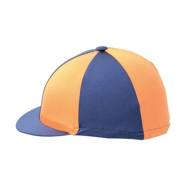 Hy Two Tone Lycra Hat Silk - Navy/Orange