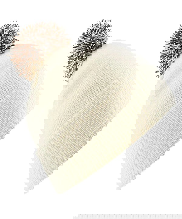 Beechfield Unisex Beechfield Snowstar Rib Knit Acrylic Pom Beanie {BC450}