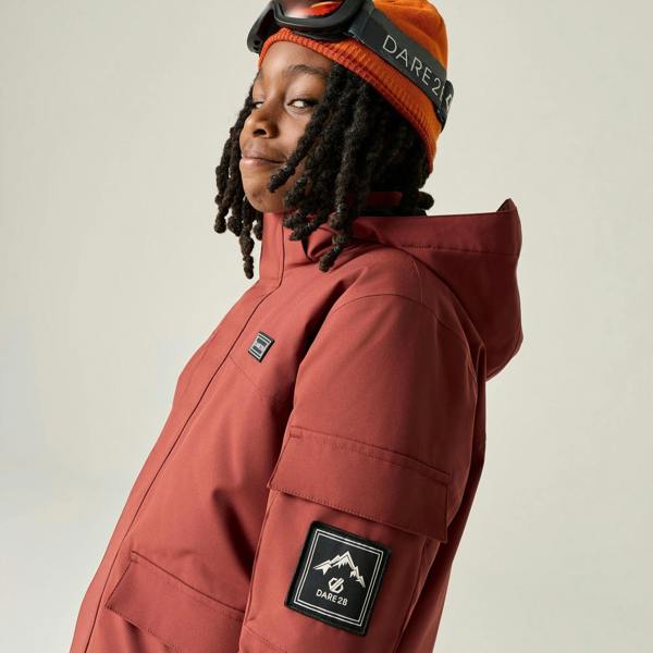 Dare 2B Childrens/Kids Shredder II Ski Jacket - Rustic Red - 
