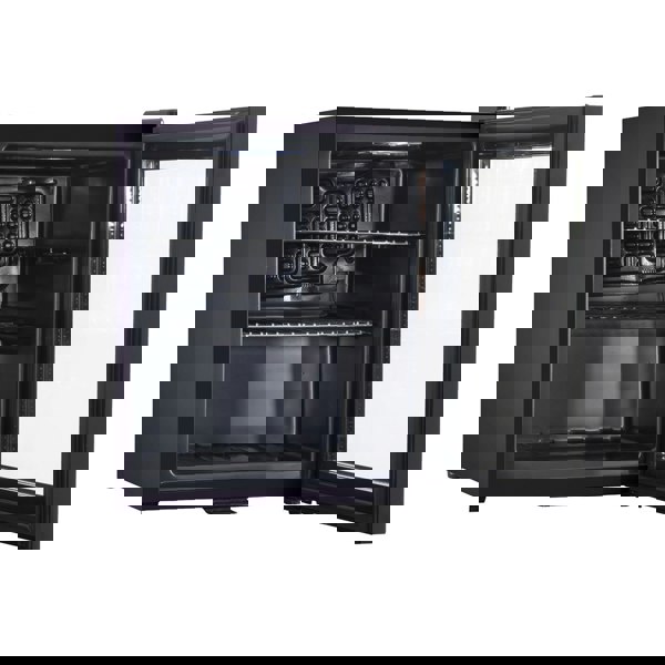50L Tabletop Beer & Drinks Mini Fridge - 64x 330ml Cans Worktop Cooler BLACK - LoopsDirect