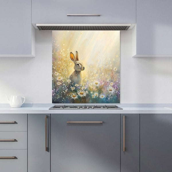 Warren Reed Rabbit in Meadow Glass Kitchen Splashback - 00011