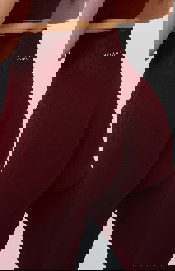 V3 Apparel Tempo Seamless Scrunch Leggings - Pomegranate Red