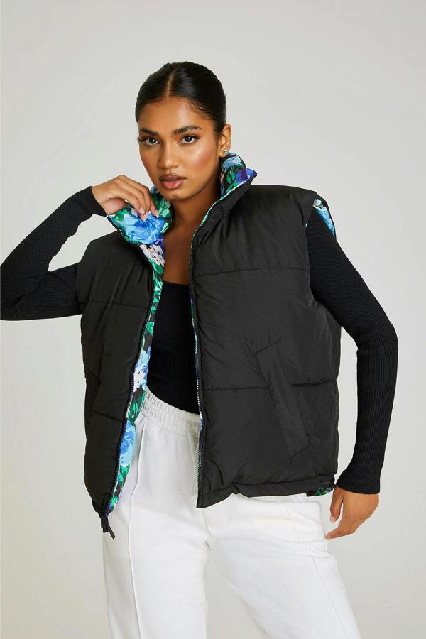 Urban Bliss Floral Reversible Gilet