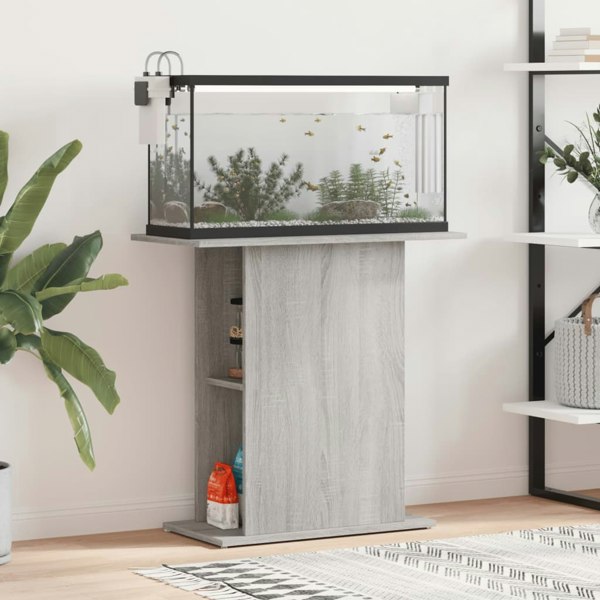 Berkfield Aquarium Stand Grey Sonoma 36x75x72.5 cm Engineered Wood