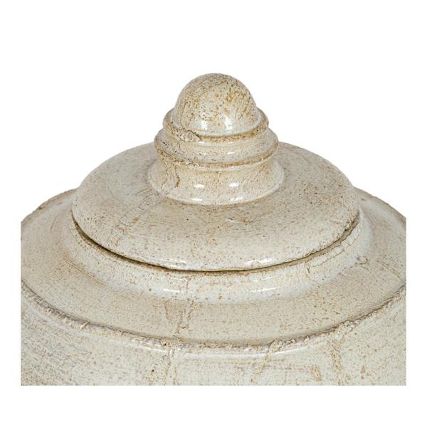 Hill Interiors Tarn Collection Ceramic Pot - White - 