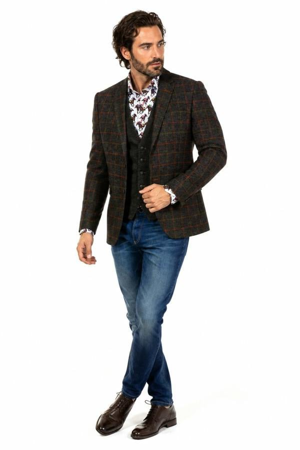Claudio Lugli Wool Jacket with Spitfire Lining