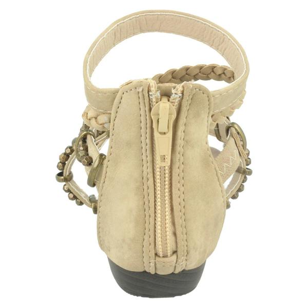 Spot On Girls Spot On Zip Up Sandals