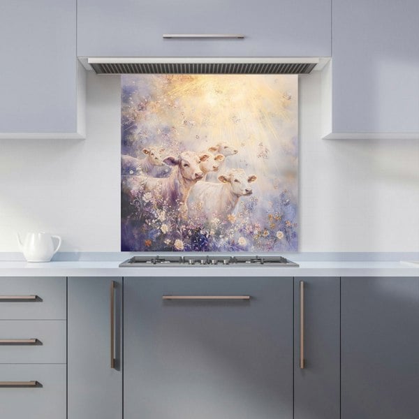 Warren Reed Summer Cows Glass Kitchen Splashback - 00016