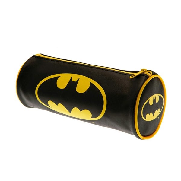 Batman Core Barrel Pencil Case - Black/Yellow