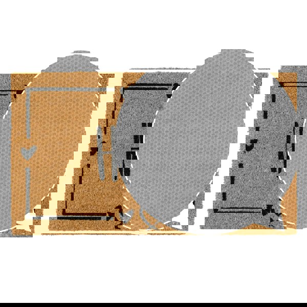 JVL Eco-Friendly Latex Backed Coir Entrance Doormat, 40x70cm - Home Hearts