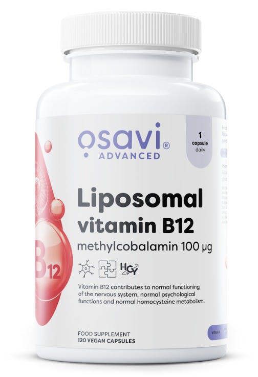 Osavi Liposomal Vitamin B12, Methylcobalamin 100mcg - 120 vegan caps