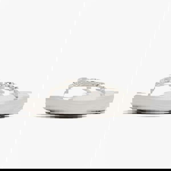 FitFlop FitFlop IQUSHION MULTI Womens Toe-Post Sandals Urban White