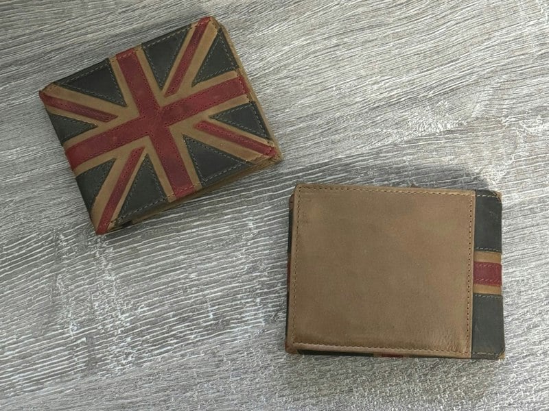 Mala Leather Union Jack RFID Wallet with Coin Pocket
